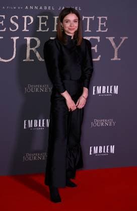 London Premiere of Desperate Journey at Odeon Luxe Leicester Square in London, UK - 18 Nov 2025 Anna Mawn attends the London Premiere of Desperate Journey at Odeon Luxe Leicester Square. London United Kingdom Copyright: xFredxDuvalx xSOPAxImagesx FD_Desperate_Journey_02