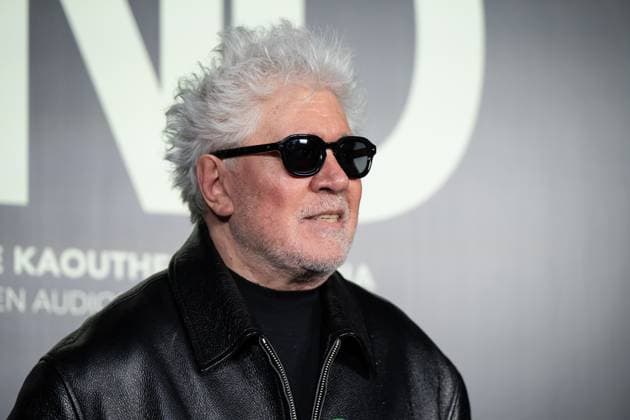 November 18, 2025, Madrid, Spain: Pedro Almodovar poses during the premiere for the film La Voz de Hind , at the Palacio de la Prensa, in Madrid. Madrid Spain - ZUMAs197 20251118_aab_s197_055 Copyright: xAtilanoxGarciax
