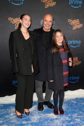 November 18, 2025, Rome, Italy: Emma Zingaretti (l), Luca Zingaretti (c) and Bianca Zingaretti (r) attend the blu carpet of movie Natale senza Babbo at Cinema Adriano. Rome Italy - ZUMAs197 20251118_aaa_s197_144 Copyright: xMarioxCartellix