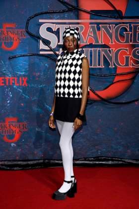 Stranger Things 5 , Fan Event at Tempelhof Airport, Berlin, 18 11 2025 Toni Dreher at the fan event for Stranger Things in Hangar 7 at Tempelhof Airport in Berlin on 18 11 2025 Berlin Tempelhof Airport Copyright: xAnitaxBuggex