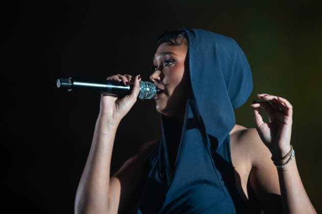 London, United Kingdom. 18th October 2025. Joy Crookes performs live at O2 Academy Brixton. Cristina Massei Alamy Live News  Copyright: xCRISTINAxMASSEIx xipa-agency.netx xx IPA_Agency_IPA68108884