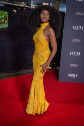 November 18, 2025, London, United Kingdom: Athena Gilbert attends the London Premiere of Desperate Journey at Odeon Luxe Leicester Square. London United Kingdom - ZUMAs197 20251118_aaa_s197_228 Copyright: xLoredanaxSangiulianox