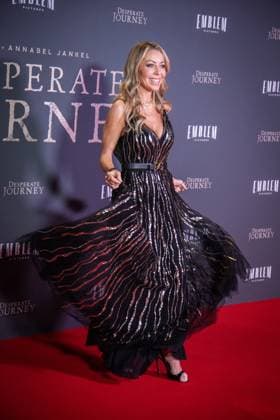 November 18, 2025, London, United Kingdom: Juliet Mayhew attends the London Premiere of Desperate Journey at Odeon Luxe Leicester Square. London United Kingdom - ZUMAs197 20251118_aaa_s197_247 Copyright: xLoredanaxSangiulianox