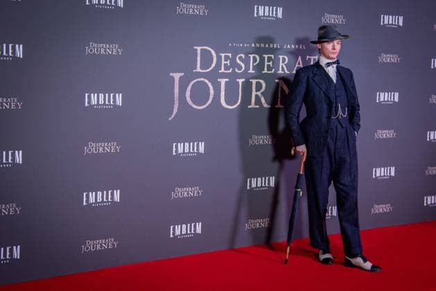 November 18, 2025, London, United Kingdom: Zack Pinsent attends the London Premiere of Desperate Journey at Odeon Luxe Leicester Square. London United Kingdom - ZUMAs197 20251118_aaa_s197_289 Copyright: xLoredanaxSangiulianox