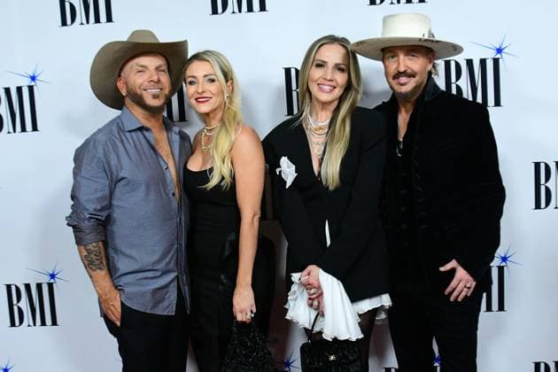 2025 BMI Country Awards - Arrivals 18 November 2025 - Nashville, Tennessee - Preston Brust, Chris Lucas, LoCash. 2025 BMI Country Awards held at BMI Music Row. Photo Credit: Dara-Michelle Farr AdMedia Nashville TN United States EDITORIAL USE ONLY  Copyright: xx Dara-MichellexFarr AdMediax admphotostwo952968
