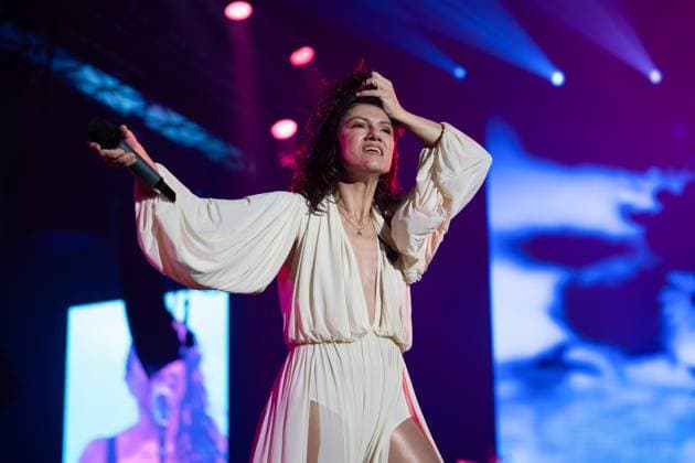 November 18, 2025, Eboli, Italy: Elisa Toffoli aka Elisa performs live at Palasele duirng the Palasport Live 2025 Tour. Eboli Italy - ZUMAs197 20251118_aaa_s197_375 Copyright: xAndreaxGulx