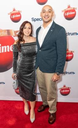 November 18, 2025, Bronx, New York, USA: Maria Patino (L) of Blue Star Wives attends Lifetime Celebrates Annual It s a Wonderful Lifetime Holiday Movie Slate at Overlook at Winter Village Bryant Park in New York, NY on November 18, 2025 Bronx USA - ZUMAr339 20251118_znp_r339_031 Copyright: xLevxRadinx