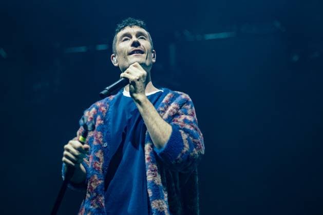 Dan Smith of Bastille seen performing live on stage during their UK tour. Bastille Performed at London O2 Arena UK as the last night of their From All Sides Songs from the First 15 years, UK Tour on 18th November 2025 Bastille are Dan Smith, Will Farquarson, Kyle Simmons and Chris Wood, The Band Bastille was also joined by guest touring musicians. London United Kingdom Copyright: xBonniexBritainx xSOPAxImagesx BAS09328