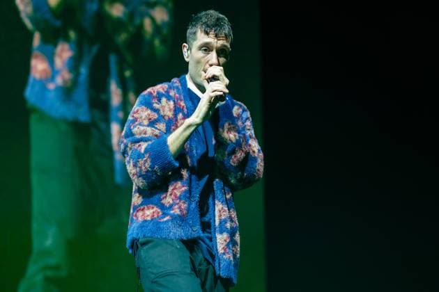 Dan Smith of Bastille seen performing live on stage during their UK tour. Bastille Performed at London O2 Arena UK as the last night of their From All Sides Songs from the First 15 years, UK Tour on 18th November 2025 Bastille are Dan Smith, Will Farquarson, Kyle Simmons and Chris Wood, The Band Bastille was also joined by guest touring musicians. London United Kingdom Copyright: xBonniexBritainx xSOPAxImagesx BAS09473