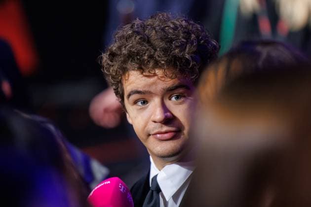 Fan Event Stranger Things 5 Gaten Matarazzo at the Netflix Stranger Things Season 5 Fan Event at Tempelhof Airport Hangar 7 on 18 11 2025 in Berlin Copyright: xEventpressxKochanx