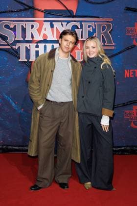 Stranger Things 5 fan event Levin Hotho and Lili Hamann at the Netflix Stranger Things season 5 fan event at Tempelhof Airport Hangar 7 on 18 11 2025 in Berlin Copyright: xEventpressxKochanx
