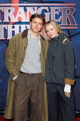 Stranger Things 5 fan event Levin Hotho and Lili Hamann at the Netflix Stranger Things season 5 fan event at Tempelhof Airport Hangar 7 on 18 11 2025 in Berlin Copyright: xEventpressxKochanx