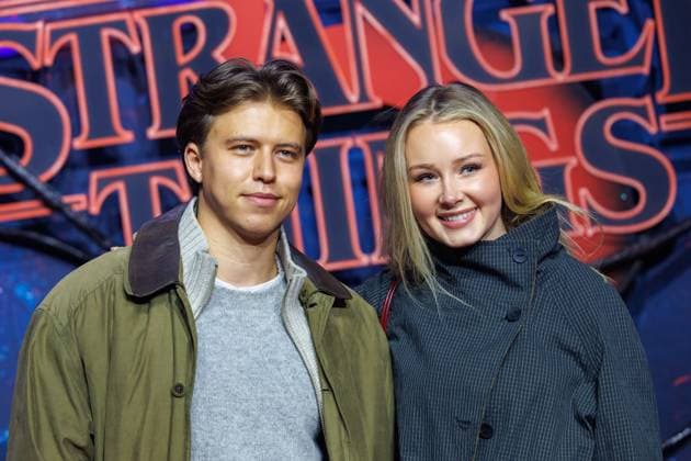 Stranger Things 5 fan event Levin Hotho and Lili Hamann at the Netflix Stranger Things season 5 fan event at Tempelhof Airport Hangar 7 on 18 11 2025 in Berlin Copyright: xEventpressxKochanx
