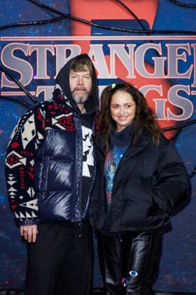 Stranger Things 5 fan event Rea Garvey and Josephine Garvey at the Netflix Stranger Things season 5 fan event at Tempelhof Airport Hangar 7 on 18 11 2025 in Berlin Copyright: xEventpressxKochanx