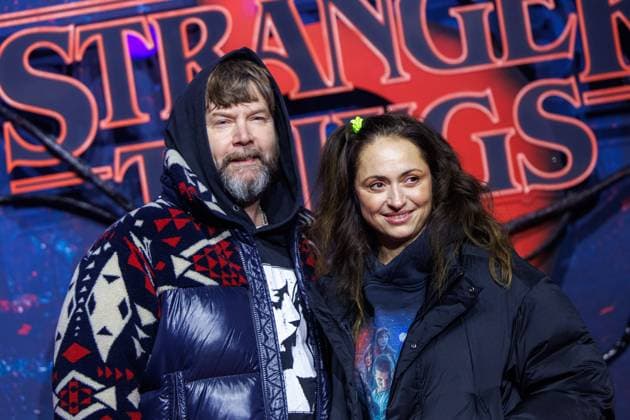 Stranger Things 5 fan event Rea Garvey and Josephine Garvey at the Netflix Stranger Things season 5 fan event at Tempelhof Airport Hangar 7 on 18 11 2025 in Berlin Copyright: xEventpressxKochanx