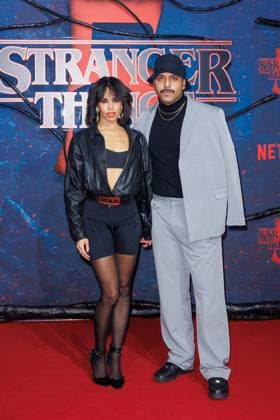 Stranger Things 5 fan event Sophie Yukiko and Leonidas Emre Pakkan at the Netflix Stranger Things season 5 fan event at Tempelhof Airport Hangar 7 on 18 11 2025 in Berlin Copyright: xEventpressxKochanx