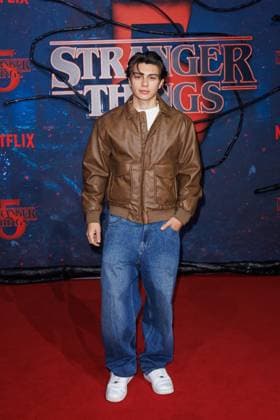 Fan event Stranger Things 5 Noah Miguel Oechsle Rodriguez at the Netflix Stranger Things season 5 fan event at Tempelhof Airport Hangar 7 on 18 11 2025 in Berlin Copyright: xEventpressxKochanx