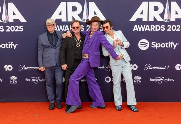 ARIA AWARDS 2025, You Am I during the the 2025 ARIA Awards at Hordern Pavilion in Sydney, Wednesday, November 19, 2025. ( NO ARCHIVING SYDNEY NEW SOUTH WALES AUSTRALIA  Copyright: xSITTHIXAYxDITTHAVONGx 20251119151209487665