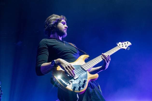 November 18, 2025, London, United Kingdom: Will Farquarson seen playing live on stage with band Bastille during their UK tour. Bastille Performed at London O2 Arena UK as the last night of their From All Sides Songs from the First 15 years, UK Tour on 18th November 2025.Bastille are Dan Smith, Will Farquarson, Kyle Simmons and Chris Wood, The Band Bastille was also joined by guest touring musicians. London United Kingdom - ZUMAs197 20251118_aaa_s197_430 Copyright: xBonniexBritainx