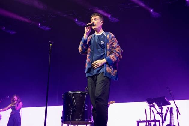 November 18, 2025, London, United Kingdom: Dan Smith of Bastille seen performing live on stage during their UK tour. Bastille Performed at London O2 Arena UK as the last night of their From All Sides Songs from the First 15 years, UK Tour on 18th November 2025.Bastille are Dan Smith, Will Farquarson, Kyle Simmons and Chris Wood, The Band Bastille was also joined by guest touring musicians. London United Kingdom - ZUMAs197 20251118_aaa_s197_437 Copyright: xBonniexBritainx