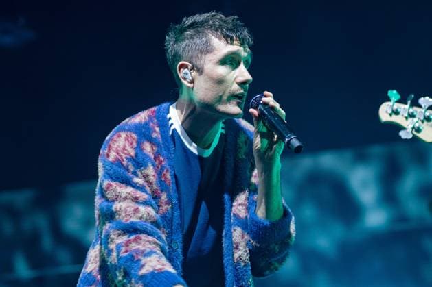 November 18, 2025, London, United Kingdom: Dan Smith of Bastille seen performing live on stage during their UK tour. Bastille Performed at London O2 Arena UK as the last night of their From All Sides Songs from the First 15 years, UK Tour on 18th November 2025.Bastille are Dan Smith, Will Farquarson, Kyle Simmons and Chris Wood, The Band Bastille was also joined by guest touring musicians. London United Kingdom - ZUMAs197 20251118_aaa_s197_438 Copyright: xBonniexBritainx
