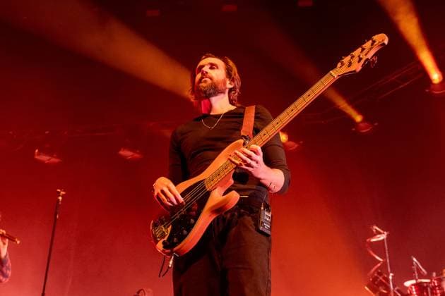 November 18, 2025, London, United Kingdom: Will Farquarson seen playing live on stage with band Bastille during their UK tour. Bastille Performed at London O2 Arena UK as the last night of their From All Sides Songs from the First 15 years, UK Tour on 18th November 2025.Bastille are Dan Smith, Will Farquarson, Kyle Simmons and Chris Wood, The Band Bastille was also joined by guest touring musicians. London United Kingdom - ZUMAs197 20251118_aaa_s197_440 Copyright: xBonniexBritainx