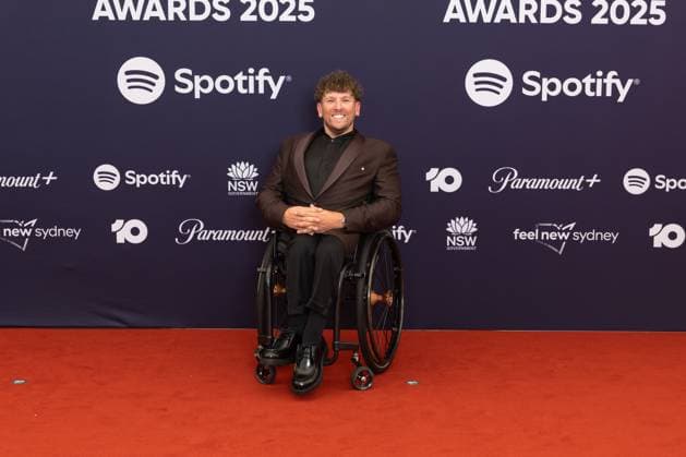 ARIA AWARDS 2025, Dylan Alcott during the the 2025 ARIA Awards at Hordern Pavilion in Sydney, Wednesday, November 19, 2025. ( NO ARCHIVING SYDNEY NEW SOUTH WALES AUSTRALIA  Copyright: xSITTHIXAYxDITTHAVONGx 20251119165419930590