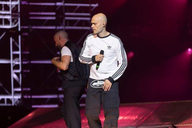 Five perform at Co-Op Live Sean Conlon of Boyband Five (5ive) performs as part of their Keep On Movin Tour at Co-Op Live, Manchester, England, 18th November 2025, Credit:Mike Gray Avalon  Copyright: xMikexGrayx xAvalonx 1053196410