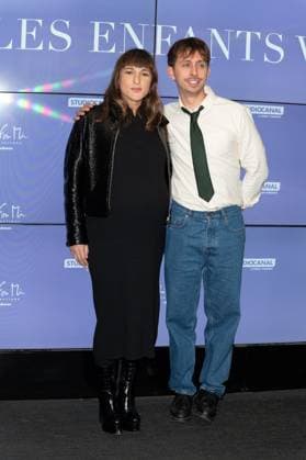 Les Enfants Vont Bien Premiere - Paris Nathan Ambrosioni and Juliette Armanet attending to the premiere of ‘Les enfants vont bien’ held at UGC Les Halles cinema, in Paris, France on November 18, 2025. Photo by Mireille Ampilhac ABACAPRESS.COM Paris France  Copyright: xAmpilhacxMireille ABACAx