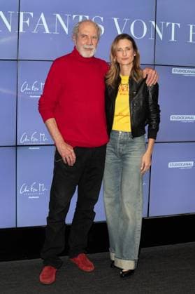 Les Enfants Vont Bien Premiere - Paris Feodor Atkine and Camille Cottin attending to the premiere of ‘Les enfants vont bien’ held at UGC Les Halles cinema, in Paris, France on November 18, 2025. Photo by Mireille Ampilhac ABACAPRESS.COM Paris France  Copyright: xAmpilhacxMireille ABACAx