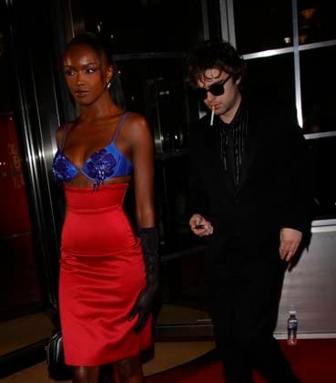 Leomie Anderson Leomie Anderson and (lennon gallagher SMOKING pictured at the GQ s Men of the Year 2025 afterparty this year event was held at 180 The Strand on November 18th 2025. The annual awards and party thrown by men s fashion and style magazine., Credit:James James Smart Pictures Avalon  Copyright: xJamesxJames xSmartxPicturesx xAvalonx 1053236386