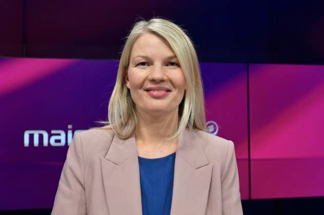 Annett Meiritz on the ARD talk show maischberger in Studio Berlin Adlershof Berlin, 18 11 2025 Foto:xM.xBehrensx xFuturexImagex maischberger1811_5113