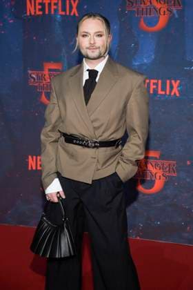abb Jack Strify as a guest on the red carpet at the big fan event with red carpet screening of the Netflix series STRANGER THINGS 5 at Tempelhof Airport on 18 11 2025 in Berlin Berlin Germany