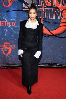 abb Jenny Augsta as a guest on the red carpet at the big fan event with screening of the Netflix series STRANGER THINGS 5 at Tempelhof Airport on 18 11 2025 in Berlin Berlin Germany