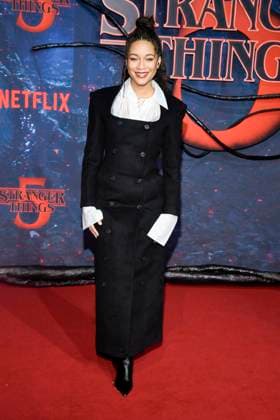 abb Jenny Augsta as a guest on the red carpet at the big fan event with screening of the Netflix series STRANGER THINGS 5 at Tempelhof Airport on 18 11 2025 in Berlin Berlin Germany