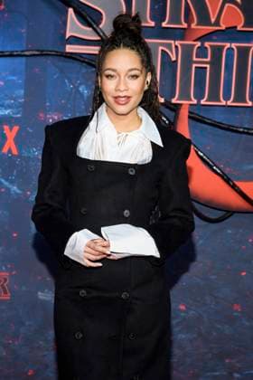 abb Jenny Augsta as a guest on the red carpet at the big fan event with screening of the Netflix series STRANGER THINGS 5 at Tempelhof Airport on 18 11 2025 in Berlin Berlin Germany