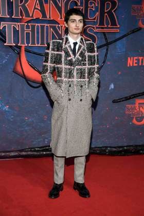 abb Finn Wolfhard as a guest on the red carpet at the big fan event with screening of the Netflix series STRANGER THINGS 5 at Tempelhof Airport on 18 11 2025 in Berlin Berlin Germany