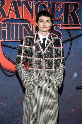 abb Finn Wolfhard as a guest on the red carpet at the big fan event with screening of the Netflix series STRANGER THINGS 5 at Tempelhof Airport on 18 11 2025 in Berlin Berlin Germany