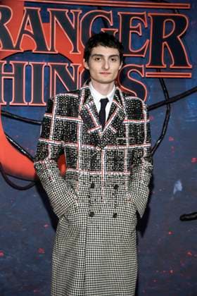 abb Finn Wolfhard as a guest on the red carpet at the big fan event with screening of the Netflix series STRANGER THINGS 5 at Tempelhof Airport on 18 11 2025 in Berlin Berlin Germany