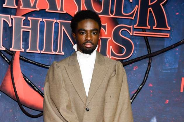 abb Caleb McLaughlin as a guest on the red carpet at the big fan event with screening of the Netflix series STRANGER THINGS 5 at Tempelhof Airport on 18 11 2025 in Berlin Berlin Germany