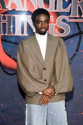 abb Caleb McLaughlin as a guest on the red carpet at the big fan event with screening of the Netflix series STRANGER THINGS 5 at Tempelhof Airport on 18 11 2025 in Berlin Berlin Germany