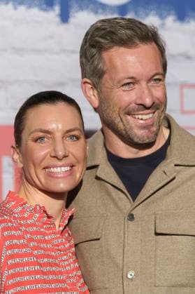 Julia Hartmann and Jan Hartmann at the screening of the Joyn series Frier and Fünfzig Am Ende meiner Tage in the Astor Film Lounge at Arri Munich, 18 11 2025 Foto:xN.xKolinzx xFuturexImagex frier_5144