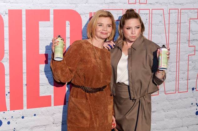 Annette Frier and Caroline Frier at the screening of the Joyn series Frier und Fünfzig Am Ende meiner Tage in the Astor Film Lounge at Arri Munich, 18 11 2025 Foto:xN.xKolinzx xFuturexImagex frier_5153