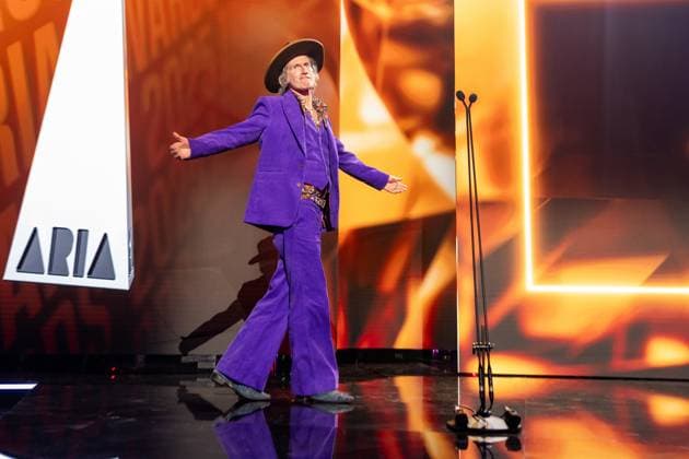 ARIA AWARDS 2025, You Am I frontman Tim Rogers during the 2025 ARIA Awards at Hordern Pavilion in Sydney, Wednesday, November 19, 2025. ( NO ARCHIVING SYDNEY NEW SOUTH WALES AUSTRALIA  Copyright: xSITTHIXAYxDITTHAVONGx 20251119159230848044