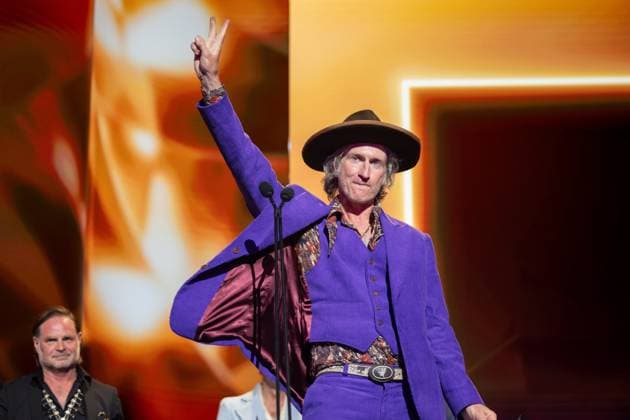 ARIA AWARDS 2025, You Am I frontman Tim Rogers during the 2025 ARIA Awards at Hordern Pavilion in Sydney, Wednesday, November 19, 2025. ( NO ARCHIVING SYDNEY NEW SOUTH WALES AUSTRALIA  Copyright: xSITTHIXAYxDITTHAVONGx 20251119199502794069