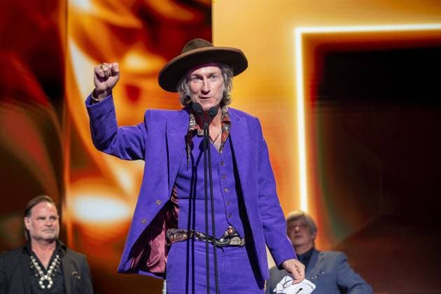 ARIA AWARDS 2025, You Am I frontman Tim Rogers during the 2025 ARIA Awards at Hordern Pavilion in Sydney, Wednesday, November 19, 2025. ( NO ARCHIVING SYDNEY NEW SOUTH WALES AUSTRALIA  Copyright: xSITTHIXAYxDITTHAVONGx 20251119191480261870