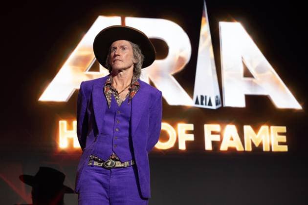 ARIA AWARDS 2025, You Am I frontman Tim Rogers during the 2025 ARIA Awards at Hordern Pavilion in Sydney, Wednesday, November 19, 2025. ( NO ARCHIVING SYDNEY NEW SOUTH WALES AUSTRALIA  Copyright: xSITTHIXAYxDITTHAVONGx 20251119198081947054