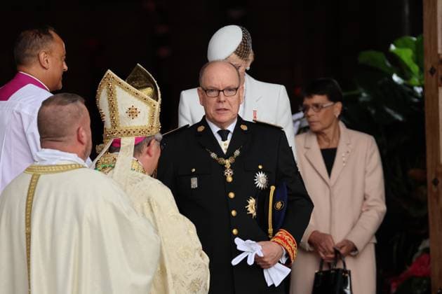 FÃªte nationale Monaco NO TABLOIDS WEB & PRINT, BILDZEITUNG OUT, BILD.DE OUT, NO DAILY MAIL, NO DAILY MAIL GROUP, NO VOICI, NO CLOSER, NO PUBLIC FÃªte nationale MonÃ gasque jour fÃ riÃ emblÃ matique qui honore le prince Albert et l™indÃ pendance de la PrincipautÃ Monaco, le 19 Novembre 2025 Charlene Wittstock,Charlene De Monaco Monaco National Day, an emblematic public holiday that honors Prince Albert and the independence of the Principality Monaco, 19 November 2025 Albert II of Monaco  Copyright: xFabricexChasseryx