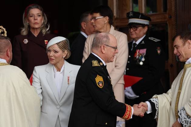 FÃªte nationale Monaco NO TABLOIDS WEB & PRINT, BILDZEITUNG OUT, BILD.DE OUT, NO DAILY MAIL, NO DAILY MAIL GROUP, NO VOICI, NO CLOSER, NO PUBLIC FÃªte nationale MonÃ gasque jour fÃ riÃ emblÃ matique qui honore le prince Albert et l™indÃ pendance de la PrincipautÃ Monaco, le 19 Novembre 2025 Charlene Wittstock,Charlene De Monaco Monaco National Day, an emblematic public holiday that honors Prince Albert and the independence of the Principality Monaco, 19 November 2025 Albert II of Monaco  Copyright: xFabricexChasseryx