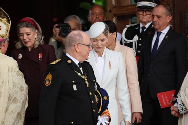 FÃªte nationale Monaco NO TABLOIDS WEB & PRINT, BILDZEITUNG OUT, BILD.DE OUT, NO DAILY MAIL, NO DAILY MAIL GROUP, NO VOICI, NO CLOSER, NO PUBLIC FÃªte nationale MonÃ gasque jour fÃ riÃ emblÃ matique qui honore le prince Albert et l™indÃ pendance de la PrincipautÃ Monaco, le 19 Novembre 2025 Charlene Wittstock,Charlene De Monaco Monaco National Day, an emblematic public holiday that honors Prince Albert and the independence of the Principality Monaco, 19 November 2025 Albert II of Monaco  Copyright: xFabricexChasseryx